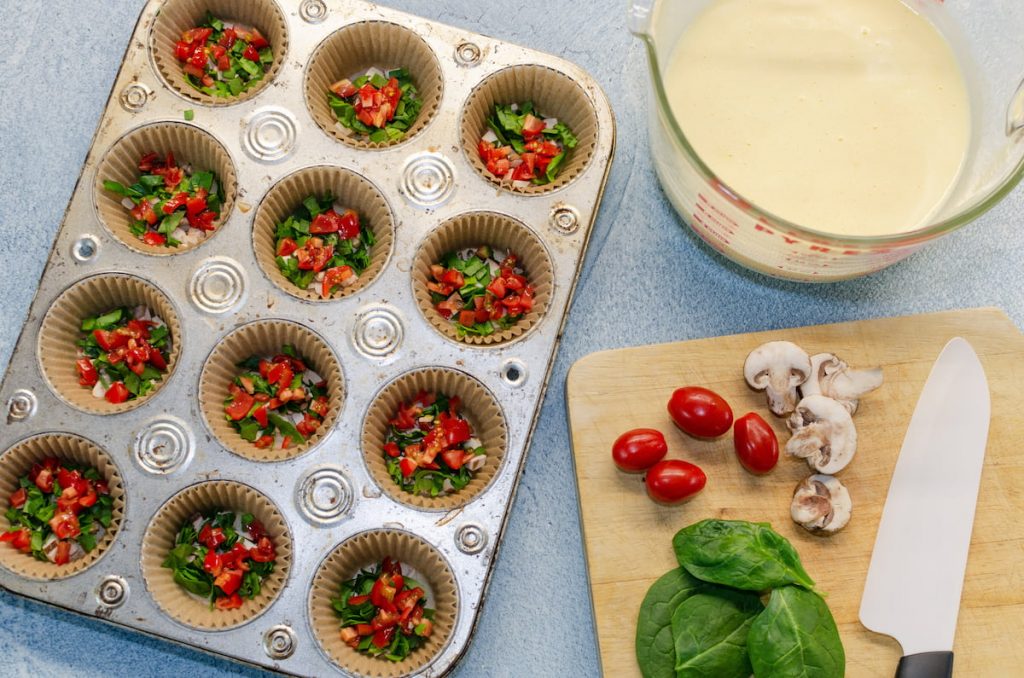 meal prep in the kitchen to cook a healthy breakfast